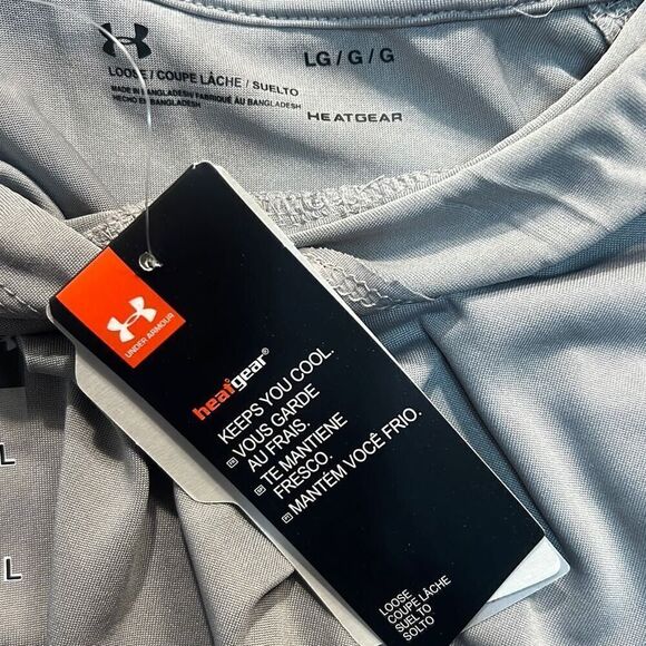 Under Armour Women's gray Heatgear Velocity Twist Hoodie- women large-NWT - Picture 8 of 10